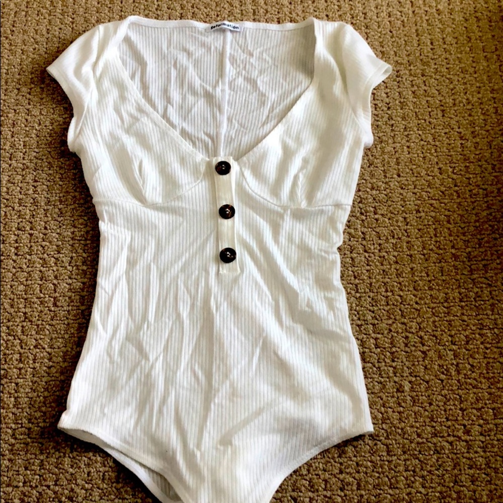 White bodysuit top